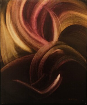 Erdal Alantar, Composition, circa 2002, oil on canvas, 46 x 38 cm