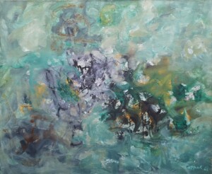 Jeanne Coppel, Composition, 1962, oil on canvas, 81 x 96,5 cm