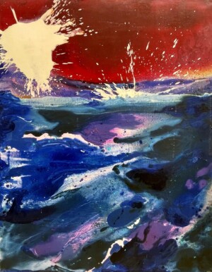 Marcelle Loubchansky, Le sel violet, 1962, huile sur toile, 146 x 114 cm Marcelle Loubchansky