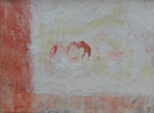 Jeanne Coppel, Composition, 1969, oil on canvas, 16 x 22 cm