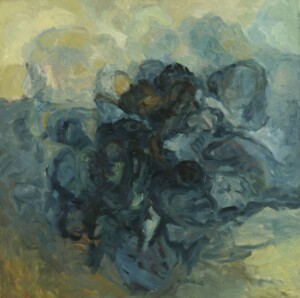 Erdal Alantar, Untitled, 1962, oil on canvas, 100 x 100 cm