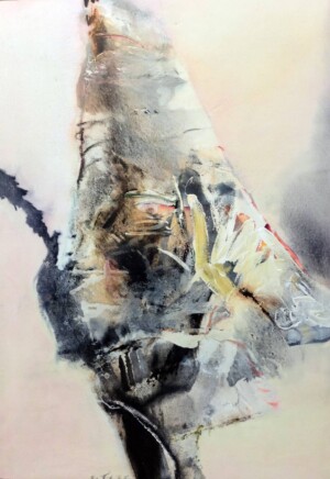 Chuang Che, Sans titre, 1984, huile et acrylique sur toile, 116 x 81 cm Chuang Che 1984 sans titre