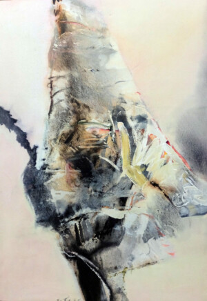 Chuang Che, Untitled, 1984, oil and acrylic on canvas, 116 x 81 cm Chuang Che 1984 untitled