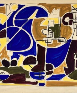 Jean-Claude Libert, Sans titre, 1949, gouache sur papier, 17,5 x 25 cm Jean-Claude Libert 1949