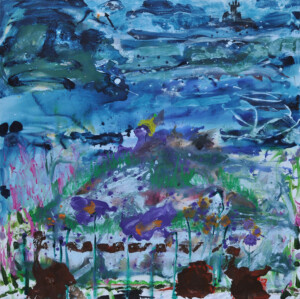 Sylvie Tual, Parfois c'est vraiment le Bronx, 2016, acrylique sur toile, 140 x 140 cm Sylvie Tual 2016 parfois c'est vraiment le bronx