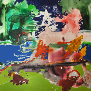 Sylvie Tual, Punk Land, 2013, acrylique sur toile, 150 x 150 cm Sylvie Tual 2013 Punk land