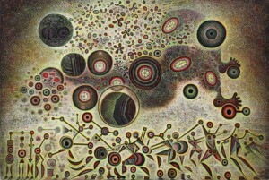 Robert Tatin, The beauty, 1970, oil on canvas, 130 x 195 cm Robert Tatin