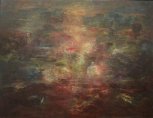 Abdallah Benanteur, Ermite, 1994, huile sur toile, 114 x 146 cm Abdallah Benanteur, 1994