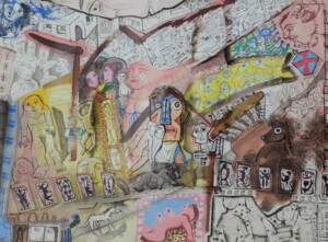 Mario Chichorro, Ange, 1993, gouache et encre sur papier canson, 50 x 65 cm Mario Chichorro