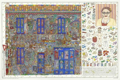 François Jauvion, Plate nº 150: Danielle Jacqui, 2020, ink and watercolour on paper, 35.5 x 52.6 cm François Jauvion