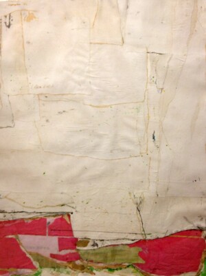 John Levee, Composition, 1962, technique mixte et collage sur papier, 74 x 57 cm